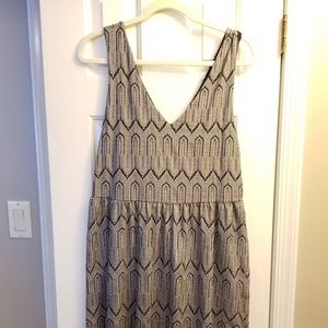 Black & white print dress